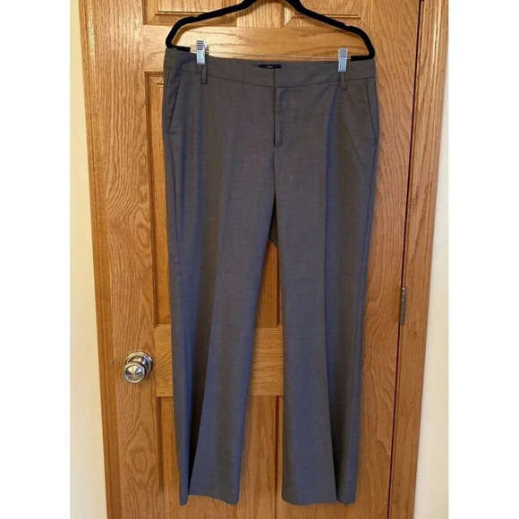Gap Straight Fit Favorite Trouser Stretch Size 12 Gray Y2K 90s - Picture 1 of 6